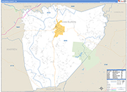 Van Buren Wall Map Basic Style